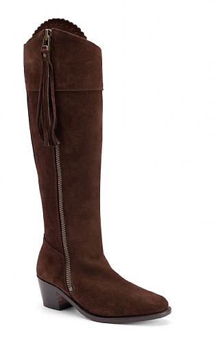Suede Riding Boot