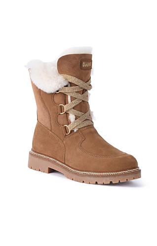 Ladies Cometa Sheepskin Boots, Tan