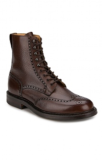 Crockett & Jones Mens Crockett And Jones Islay Leather Boot, Dark Brown