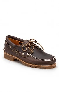 Mens Timberland 3 Eye Boat Shoe, Brown Leather