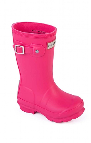 Kids Hunter Wellies, Bright Pink