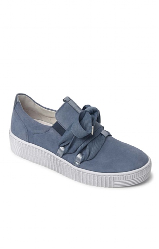 Ladies Gabor Lace Wrap Slip On Sneaker, Jeans