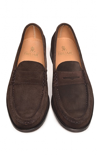 Chatham Perth Penny Loafers Amber Suede Shoes in Size UK7 to UK15