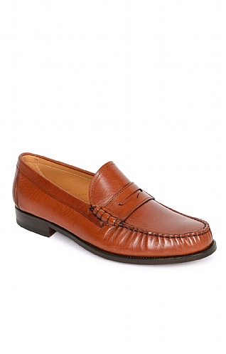 House of Bruar Bruar Penny Loafer, Tan Leather