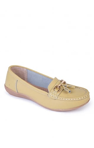 House Of Bruar Nautical Moccasin, Lime