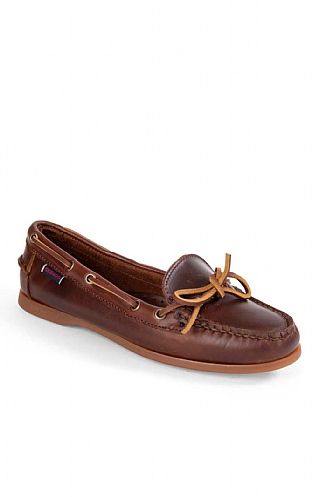 Sebago Nina Waxed Leather Boat Shoes