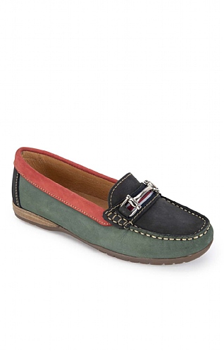 Ladies Three Colour Moccasin Ladies Three Colour Moccasin