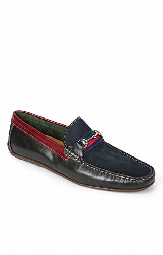 House of Bruar Three Colour Snaffle Loafer