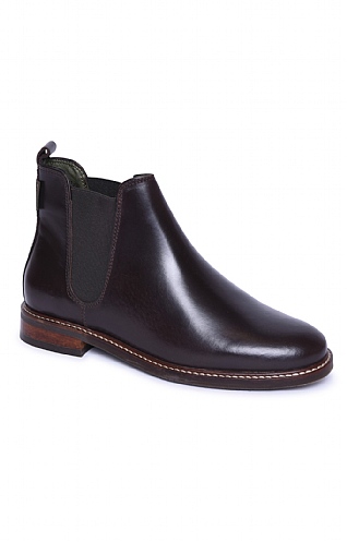 Ladies Barbour Foxton Chelsea Boots, Dark Brown