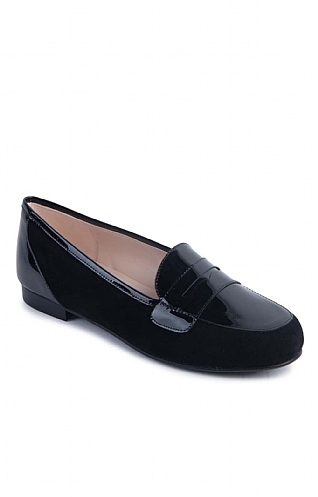 Suede & Patent Moccasin
