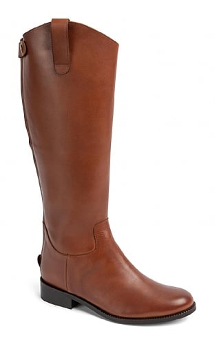 House of Bruar Ladies Classic Leather Tall Boot, Tan