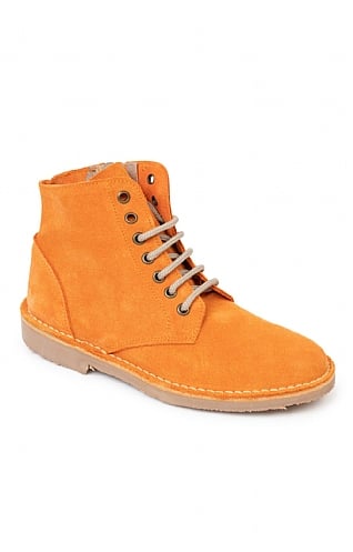 House of Bruar Ladies Lace Up Ankle Boots, Orange