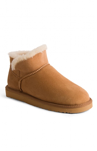 House of Bruar Ladies Short Sheepskin Boot, Chestnut Tan