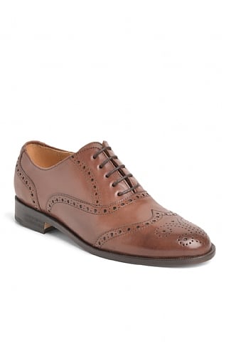 House of Bruar Ladies Country Leather Brogue, Country Tan