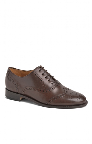 House of Bruar Ladies Country Leather Brogue, Dark Brown