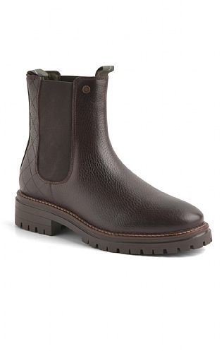 Ladies Barbour Evie Chelsea Boots, Brown