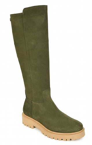 Toni Pons Ladies Chunky Sole Tall Boot, Dark Green