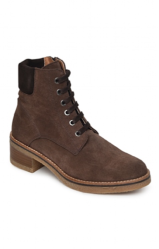 Lace/Zip Ankle Boot