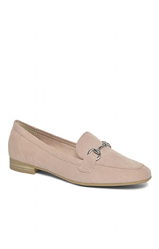 Ladies Marco Tozzi Snaffle Loafer, Powder