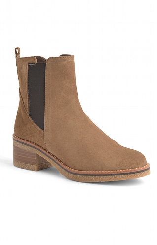 House Of Bruar Ladies Crepe Sole Chelsea Boots, Taupe
