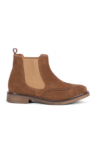 Tan brogue ankle boots womens hotsell