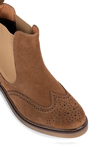 Tan brogue boots online ladies
