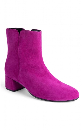 Gabor Ladies Heeled Ankle Boots, Orchid Suede