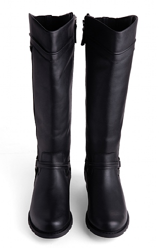 Waterproof black leather boots hotsell