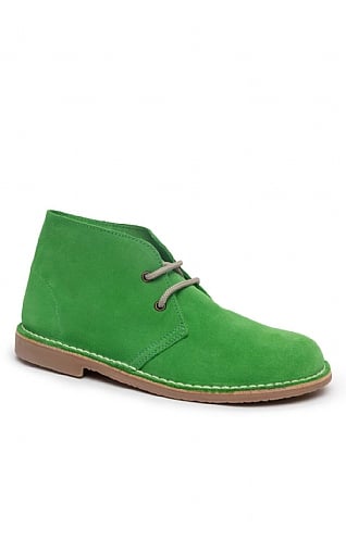 House of Bruar Ladies Suede Desert Boots - Green, Green