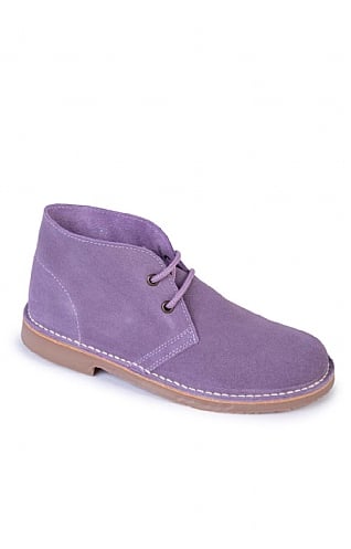 House of Bruar Ladies Suede Desert Boots, Lilac