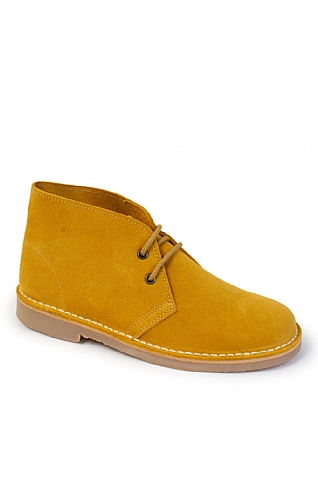 House of Bruar Ladies Suede Desert Boots, Mustard