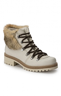 Fur Trim Lace Boot