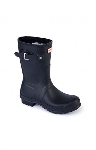 Ladies Hunter Original Short Matte Wellies - Black, Black