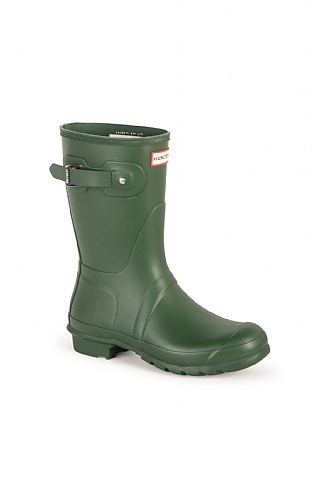 Ladies Hunter Original Short Matte Wellies, Hunter Green