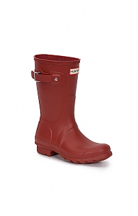 Ladies Hunter Original Short Matte Wellies - Red, Red