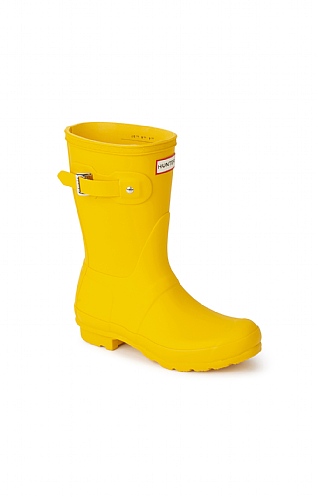 Ladies Hunter Original Short Matte Wellies, Yellow