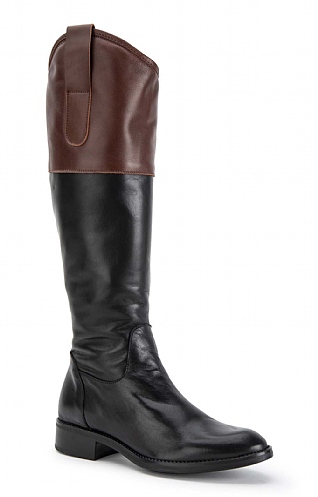 Contrast Top Long Boot