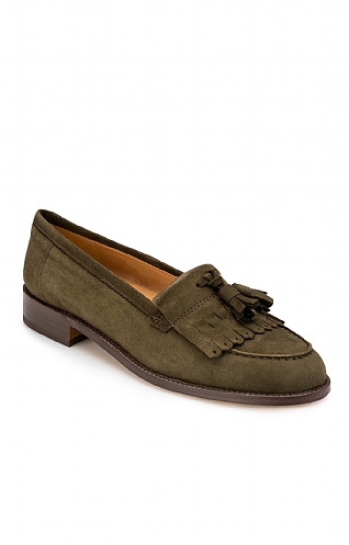 Suede Tassel Loafer