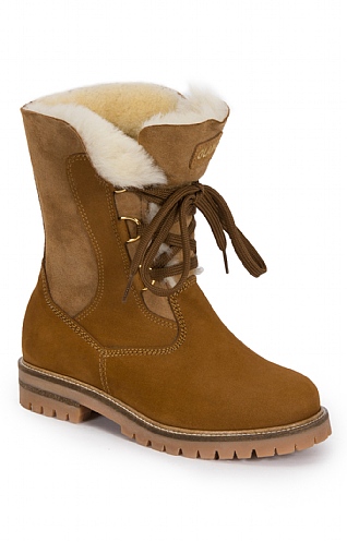 Sheepskin Lace Up Boot