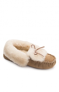 House of Bruar Sheepskin Tie Slipper