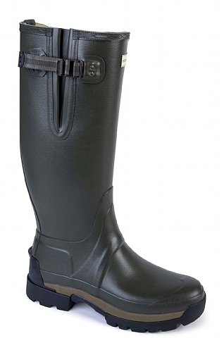 Hunter Balmoral Adjustable Neoprene Wellington Boots, Dark Olive