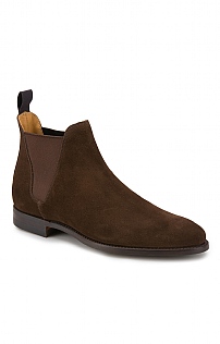 Mens Crockett And Jones Suede Chelsea Boot