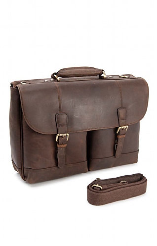 Mens Ashwood Henry Heavy-Duty Briefcase/Laptop Bag