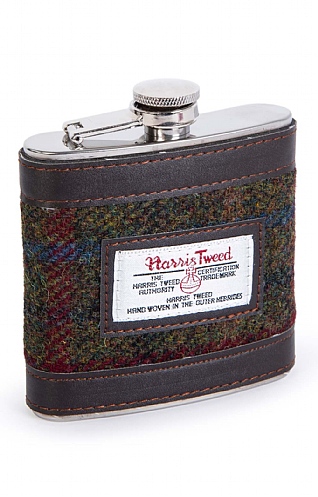 Harris Tweed Hip Flask