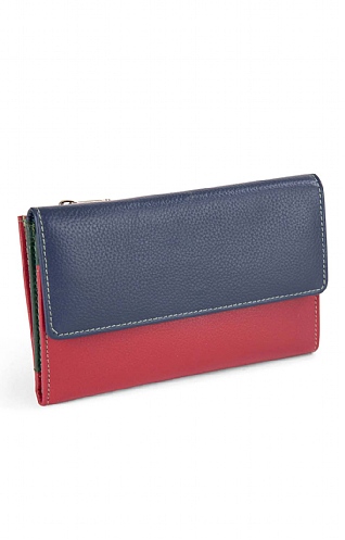 Flap Open Two Zip Purse