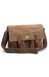 Troop London Double Buckle Flap Over Bag Troop London Double Buckle Flap Over Bag