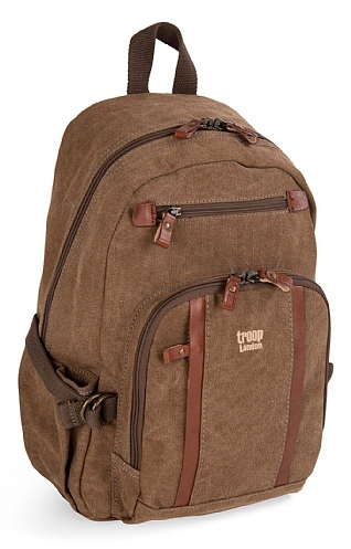 Troop Multi Compartment Backpack, Brown