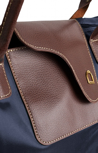 navy nylon tote bolsa