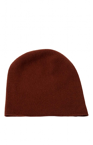 House Of Bruar Slouchy Merino Beanie, Rust