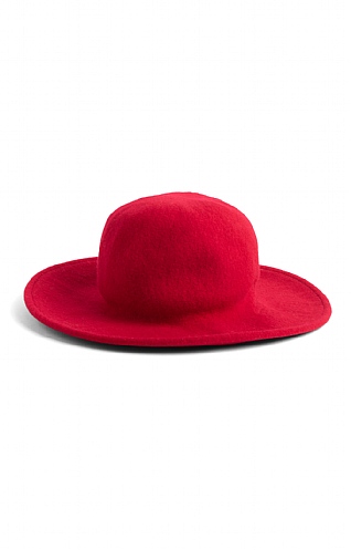 House Of Bruar Ladies Pure New Wool Knitted Floppy Hat, Cherry